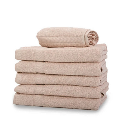 Lot de 12 Serviettes de Toilette Taupe 50x90