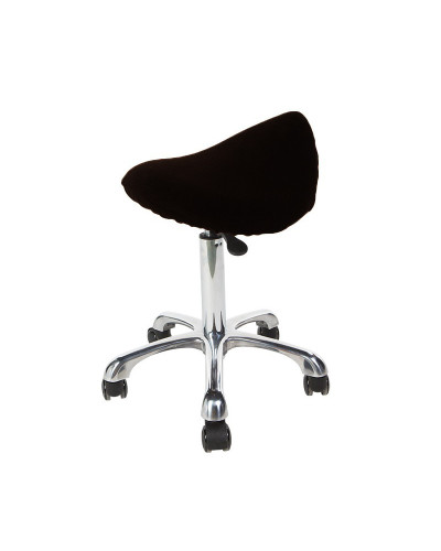 Housse de Tabouret Noire Selle de Cheval