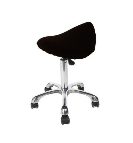 Housse de Tabouret Noire Selle de Cheval