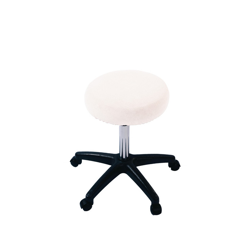 Housse Tabouret Blanche T.1Novelastic