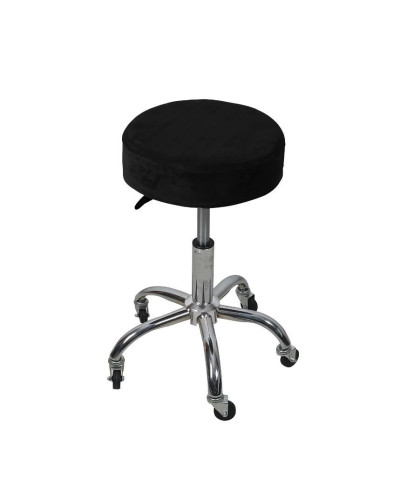 Housse Noire de Tabouret Rond Universelle