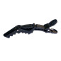 6 Pinces Alligator Noires 6 Pinces Alligator Noires