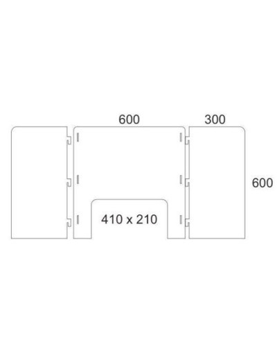 Plexiglas de protection pour table à manucure