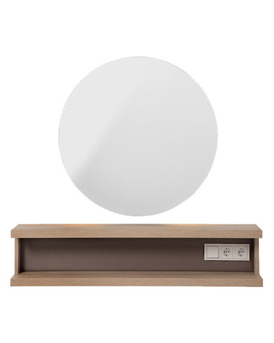 Miroir Rond Seul Retroéclairé Elor