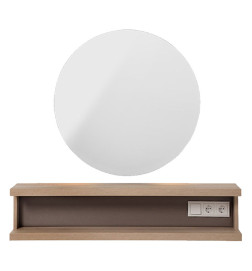 Miroir Rond Seul Retroéclairé Elor