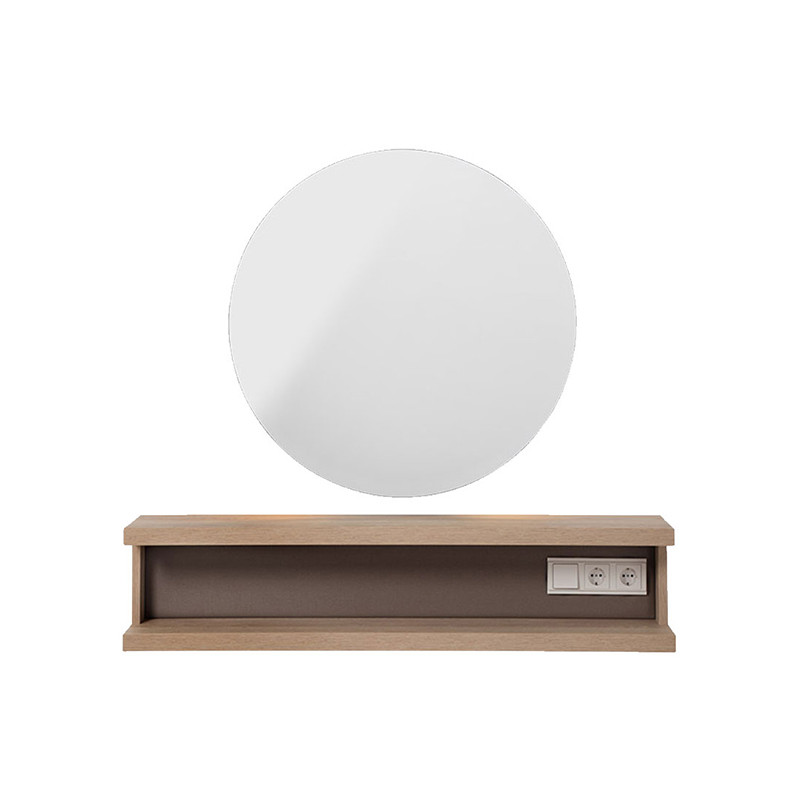 Miroir Rond Seul Retroéclairé Elor