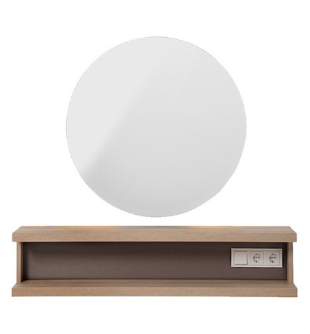 Miroir Rond Seul Retroéclairé Elor