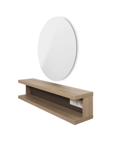Miroir Rond Seul Retroéclairé Elor