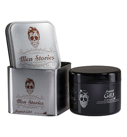 Gel Effet Mouille Boite Métal Men Stories 500 ml