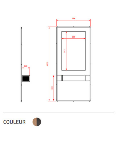 Coiffeuse Richard Bois Métal Collection Garage