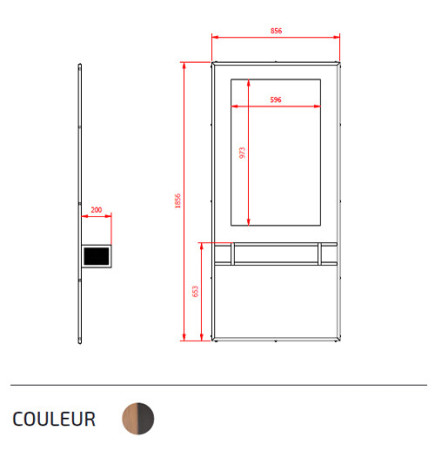 Coiffeuse Richard Bois Métal Collection Garage
