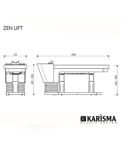 Bac de Lavage Zen Lift Head Spa Karisma