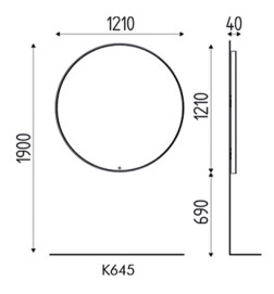 Miroir Circulaire LED BIG SELFIE 120ø Karisma
