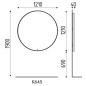 Miroir Circulaire LED BIG SELFIE 120ø Karisma