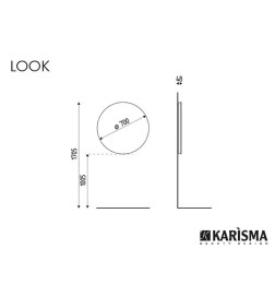 Miroir Mural Look Avec Eclairage LED Karisma