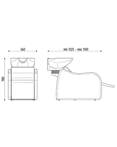 Bac de Lavage DUNE Relax Electrique Avec Jet de Massage Karisma