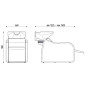Bac de Lavage DUNE Relax Electrique Avec Jet de Massage Karisma