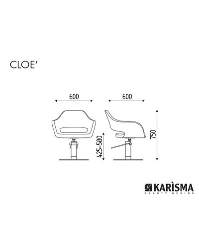 Fauteuil de Coiffure Tournant Cloe Karisma