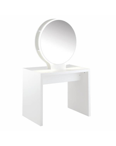 Coiffeuse Centrale Rondo 2 Places Blanche ou Dorée Ceriotti