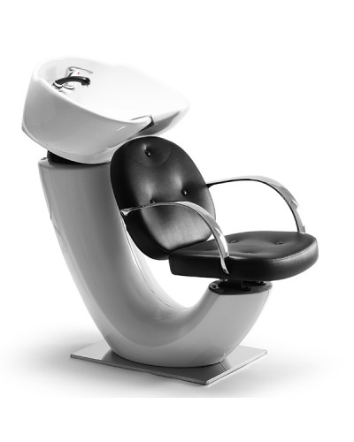 Bac de Lavage Conk avec Assise Skai Noir DDUUEETT