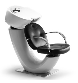 Bac de Lavage Conk avec Assise Skai Noir DDUUEETT