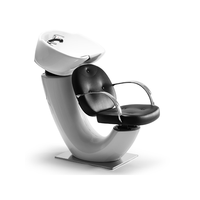 Bac de Lavage Conk avec Assise Skai Noir DDUUEETT Bac de Lavage Conk avec Assise Skai Noir DDUUEETT