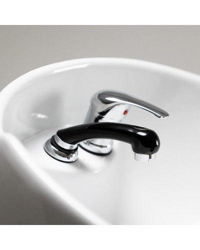 Bac de Lavage Conk avec Assise Skai Noir DDUUEETT