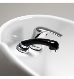 Bac de Lavage Conk avec Assise Skai Noir DDUUEETT