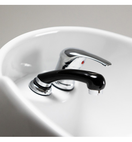 Bac de Lavage Conk avec Assise Skai Noir DDUUEETT