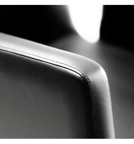 Fauteuil Quiff Skai Noir à Pompe Hydraulique DDUUEETT