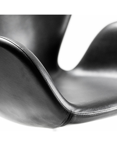 Fauteuil Bob Skai Noir avec Pompe Hydraulique