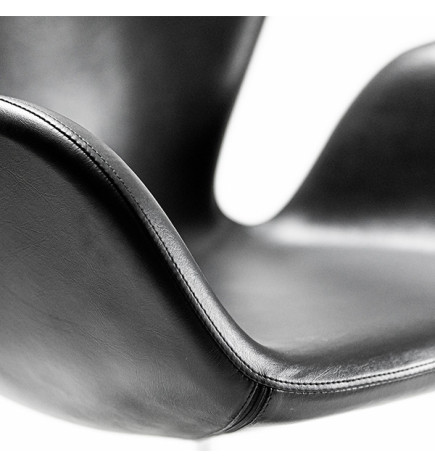 Fauteuil Bob Skai Noir avec Pompe Hydraulique