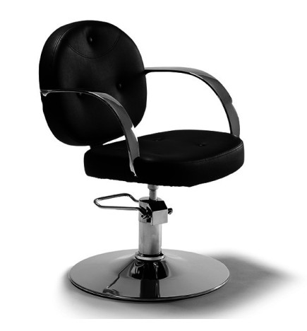 Fauteuill Perm Skai Noir à Pompe Hydraulique