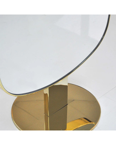 Coiffeuse Ovalis Double Or - Sans Tablette Nelson Mobilier