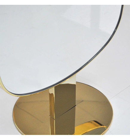 Coiffeuse Ovalis Double Or - Sans Tablette Nelson Mobilier