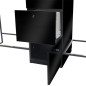 Coiffeuse Centrale 4 Places Scamnum Noire Nelson Mobilier Coiffeuse Centrale 4 Places Scamnum Noire Nelson Mobilier