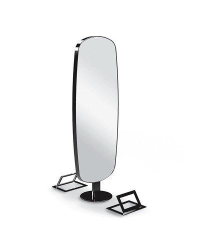 Coiffeuse Ovalis Double Noire Nelson Mobilier