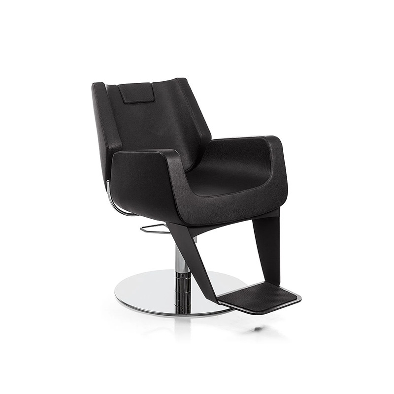 Fauteuil Barbier Boss-light Noir Base Ronde Pompe Hydraulique Nelson Mobilier Fauteuil Barbier Boss-light Noir Base Ronde Pompe Hydraulique Nelson Mobilier