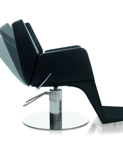 Fauteuil Barbier Boss-light Noir Base Ronde Pompe Hydraulique Nelson Mobilier