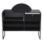 Caisse Scamnum Noire Nelson Mobilier