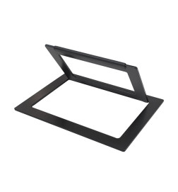 Repose-pieds Métal Noir Nelson Mobilier