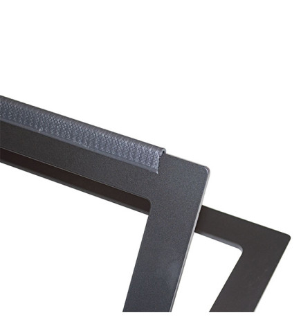 Repose-pieds Métal Noir Nelson Mobilier