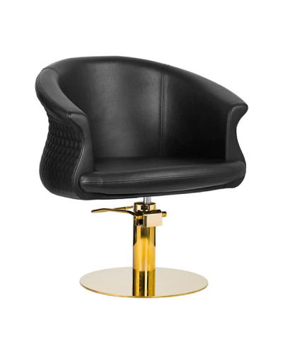 Fauteuil Gabbiano Versailles Noir et Or