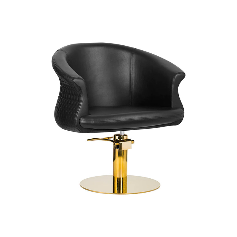 Fauteuil Gabbiano Versailles Noir et Or