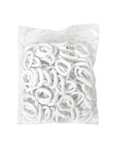 Elastiques en Mousse Vrac 100 Pcs Blanc