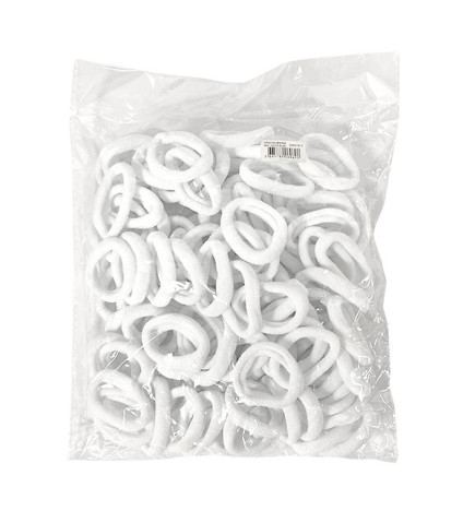 Elastiques en Mousse Vrac 100 Pcs Blanc