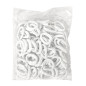 Elastiques en Mousse Vrac 100 Pcs Blanc