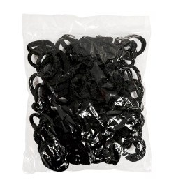 Elastiques en Mousse Vrac 100 Pcs Noir