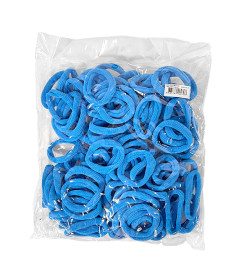 Elastiques en Mousse Vrac 100 Pcs Bleu Ciel