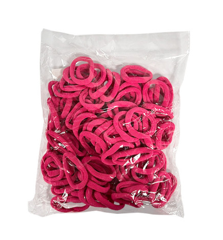 Elastiques en Mousse Vrac 100 Pcs Fuschia